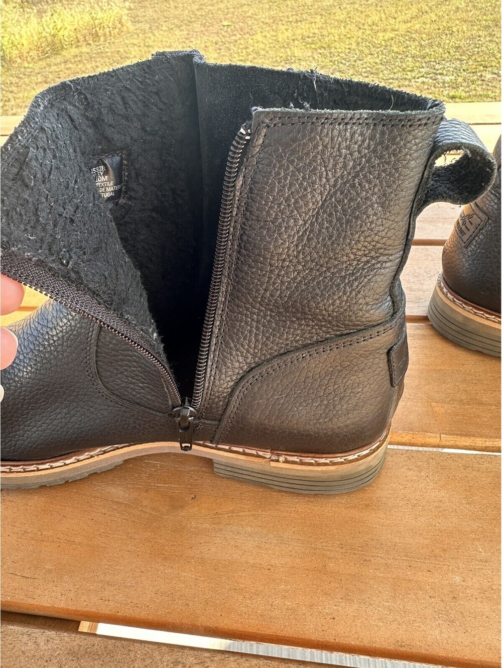 BullBoxer Bayley Ankle Boots Booties Black Leather Women’s 10 Made In Portugal - Picture 5 of 13